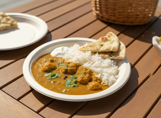 10" Bagasse Round Plate – Eco-Friendly & Compostable