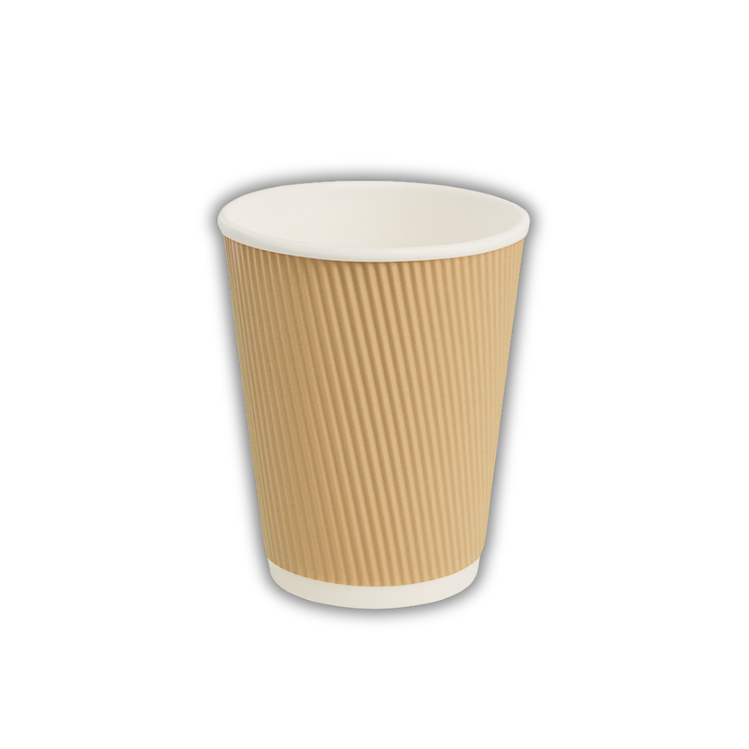 Ripple Wall Cup – Insulated Hot Drink Cups 8oz (240ml)