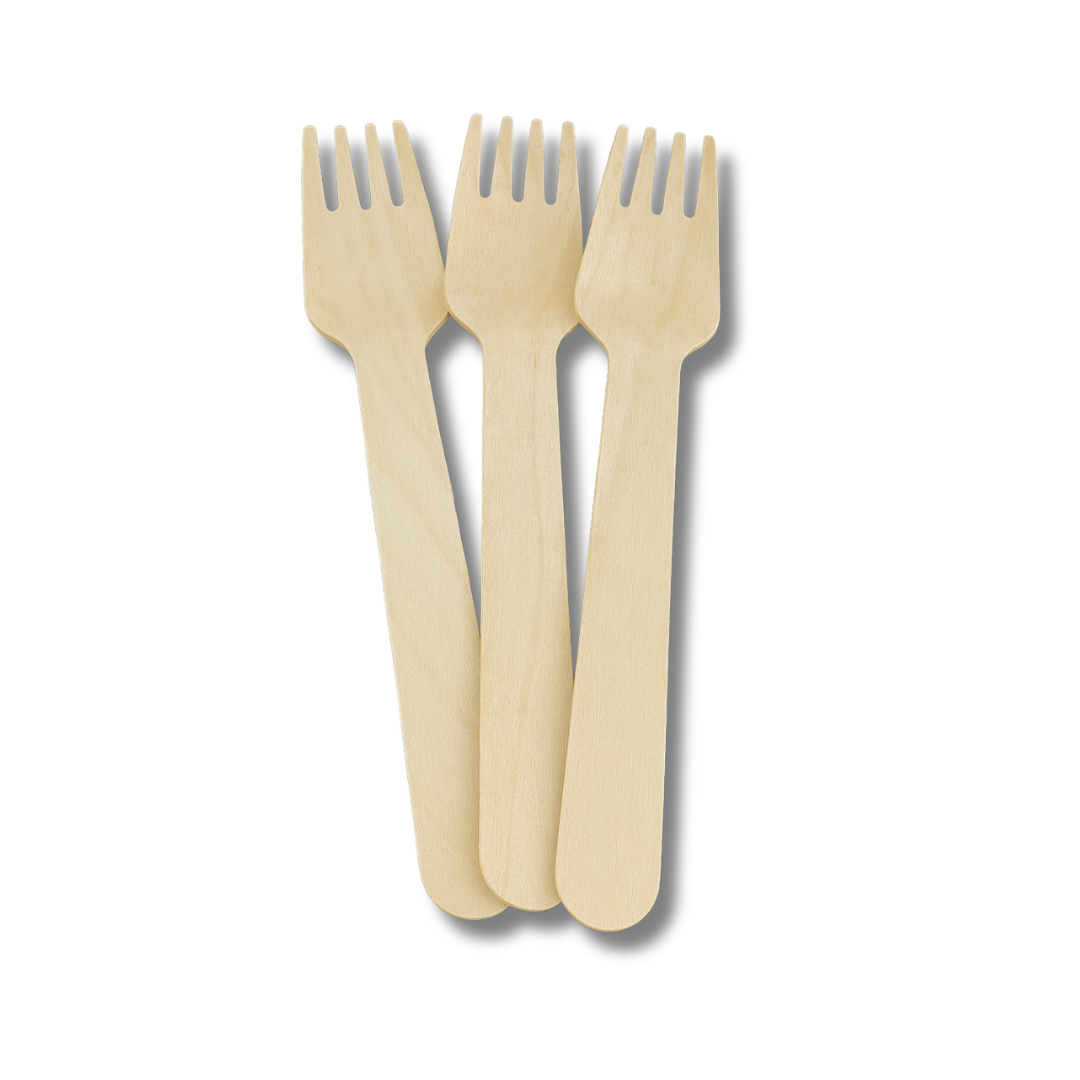 Wooden Fork 165mm – Eco-Friendly Cutlery