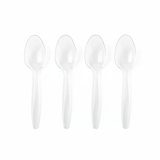 Clear Plastic Spoon 140mm - Chaina Pop