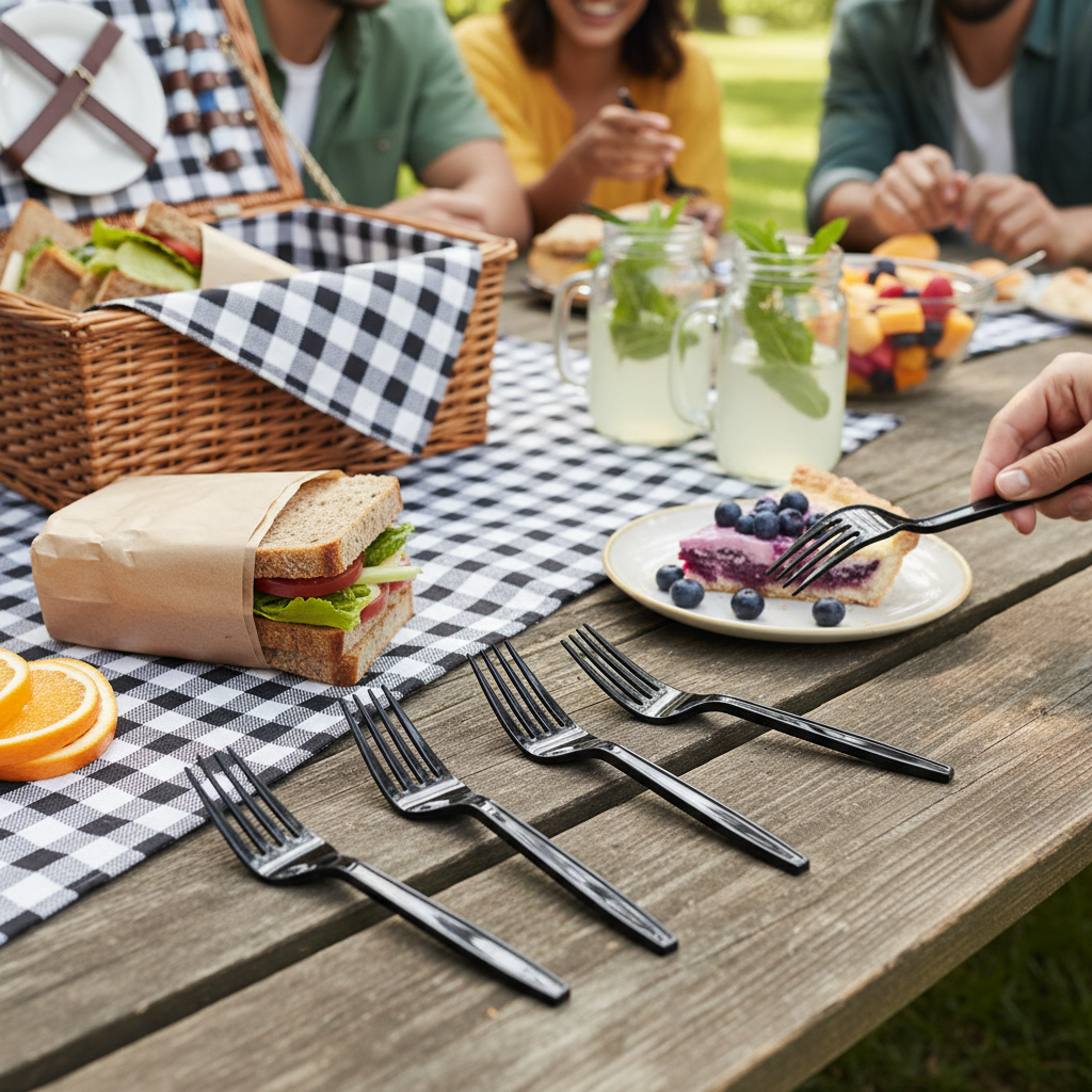 Reusable Plastic Forks – 150mm