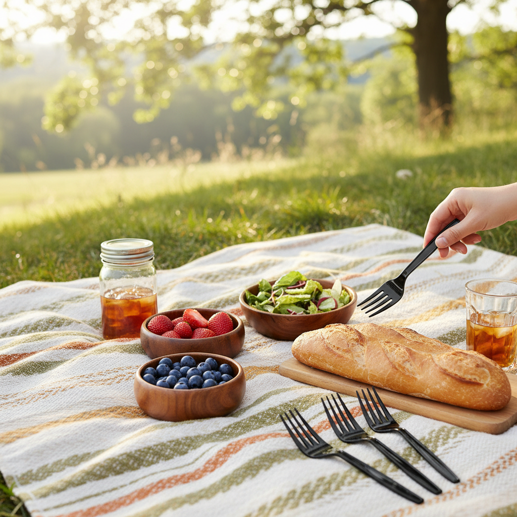 Reusable Plastic Forks – 150mm
