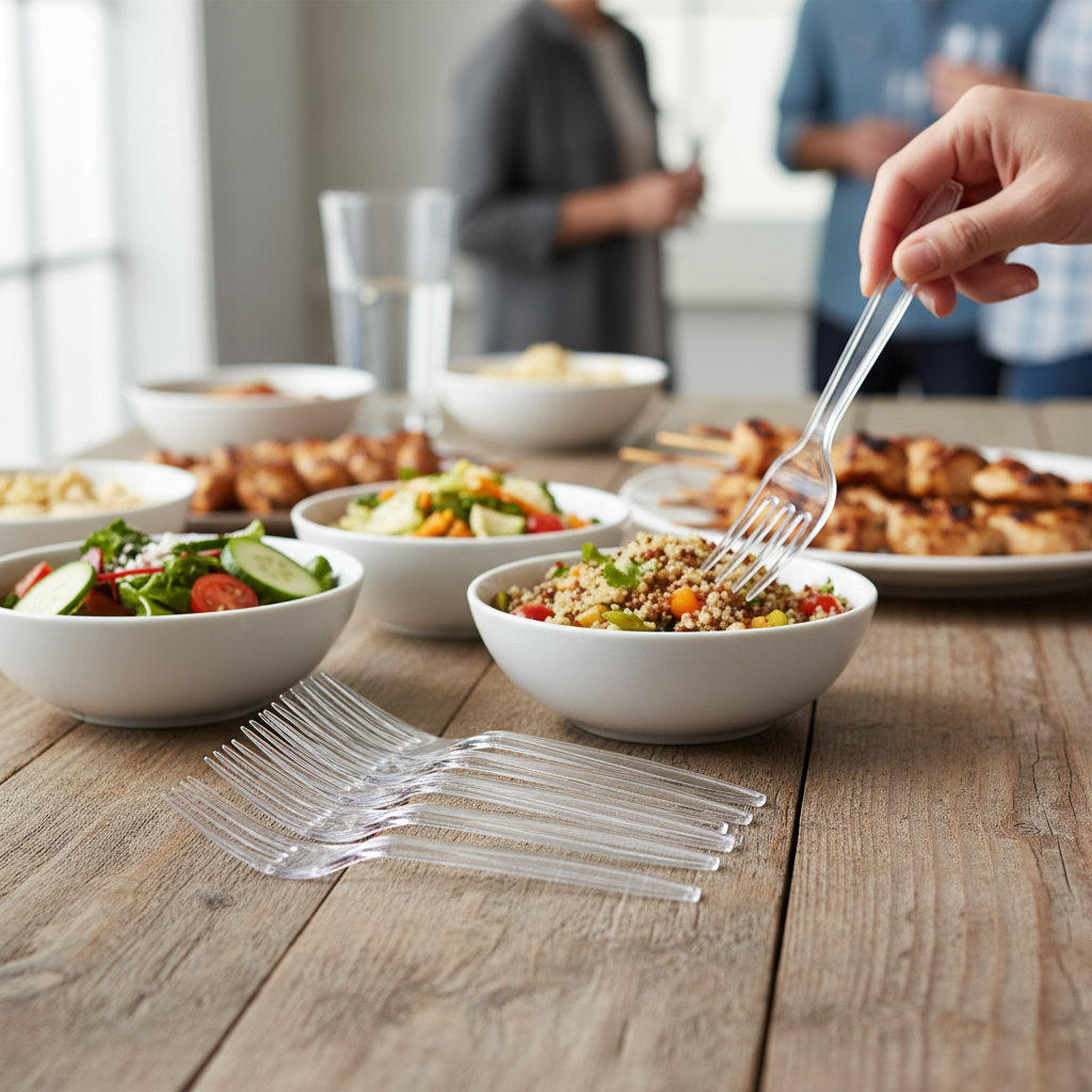 Reusable Plastic Forks – 150mm