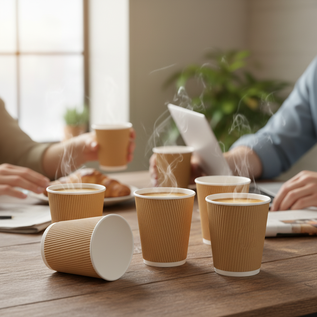 Ripple Wall Cup – Premium Hot Beverage Cups 12oz (350ml)