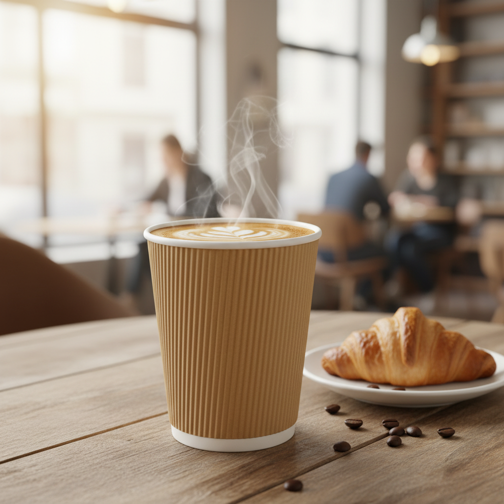 Ripple Wall Cup – Premium Hot Beverage Cups 12oz (350ml)