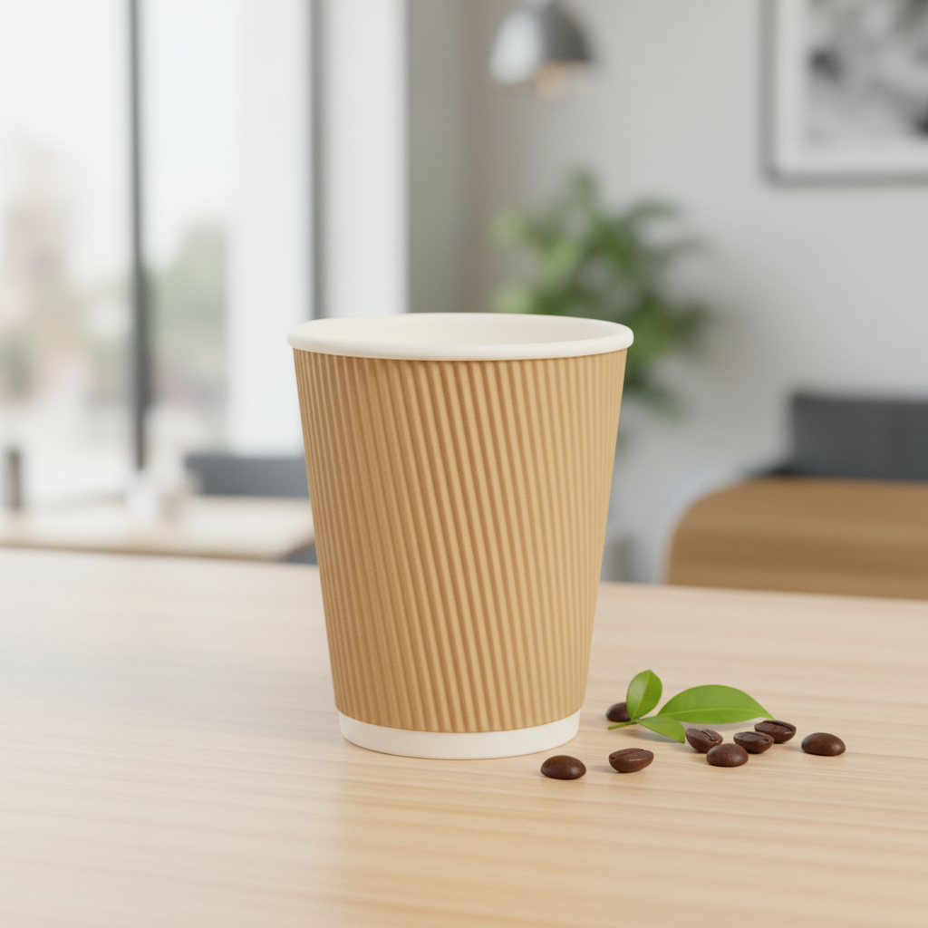 Ripple Wall Cup – Premium Hot Beverage Cups 12oz (350ml)