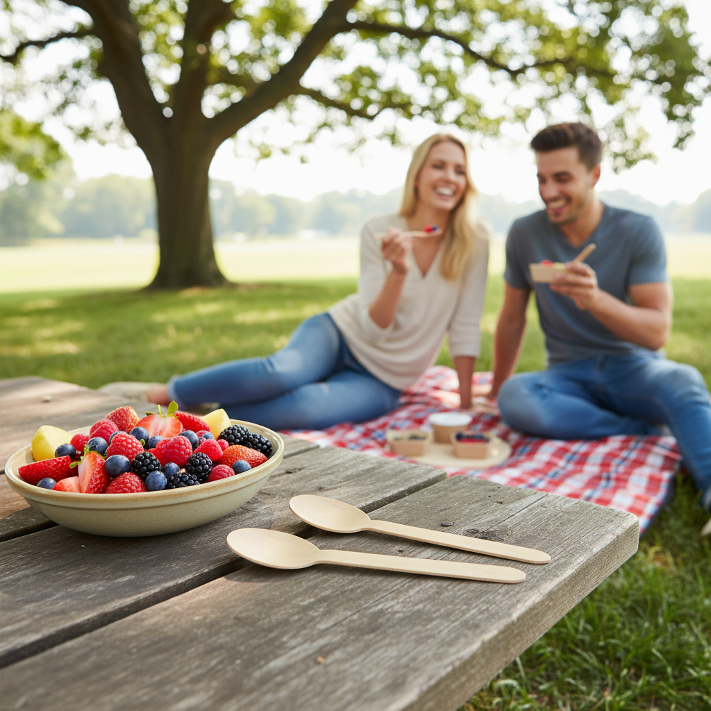 Wooden Spoon 165mm – Eco-Friendly Cutlery