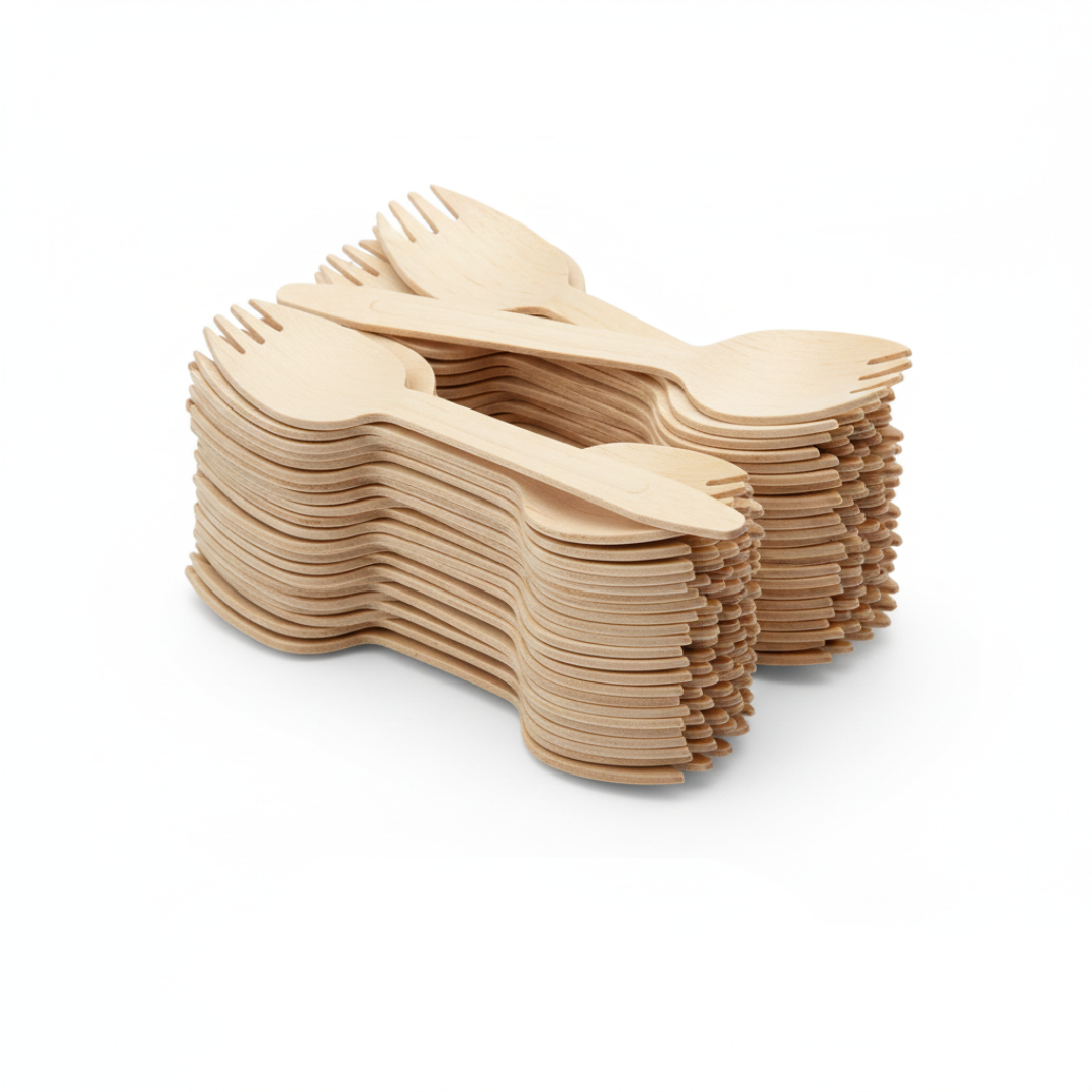 Wooden Spork - Eco Friendly Cutlery