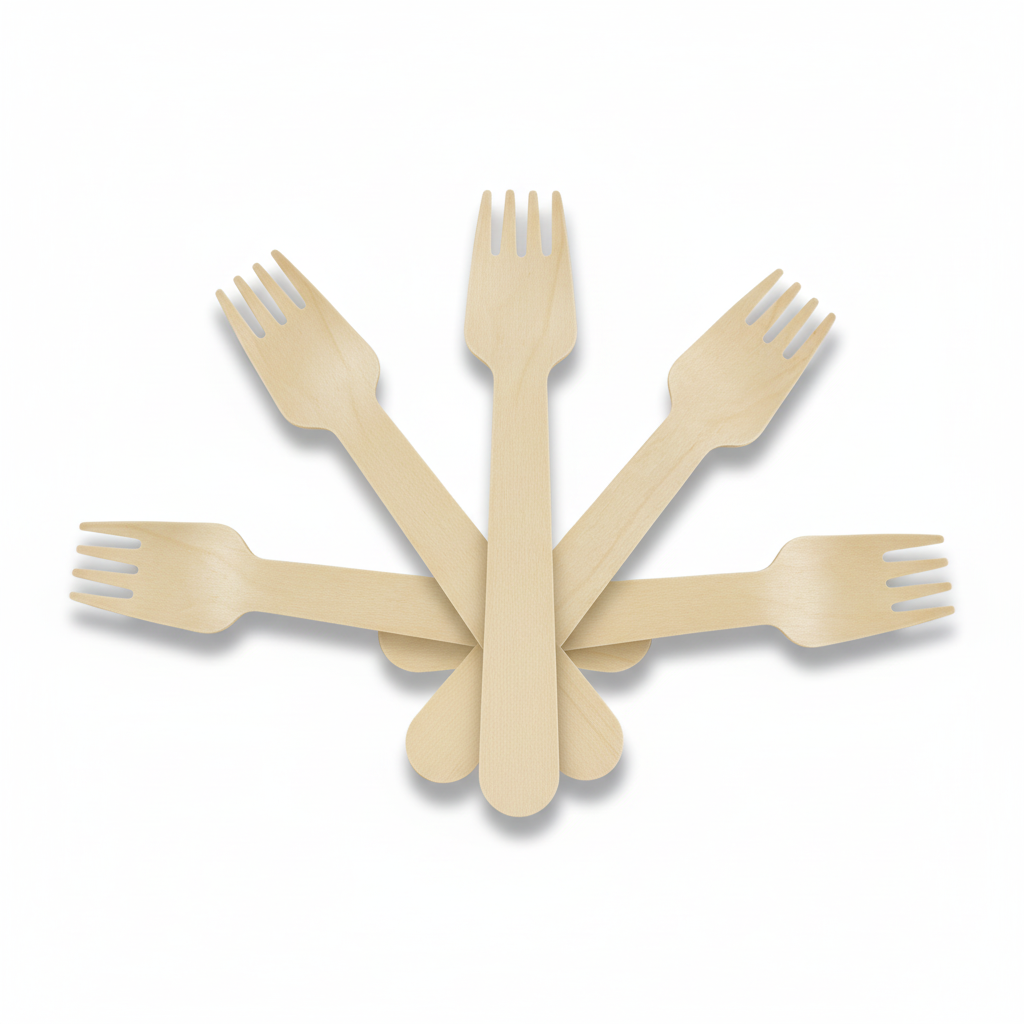 Wooden Fork 165mm – Eco-Friendly Cutlery