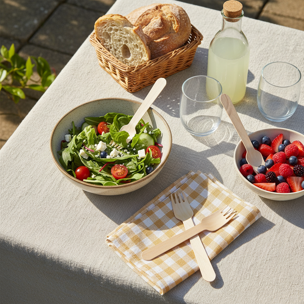 Wooden Fork 165mm – Eco-Friendly Cutlery
