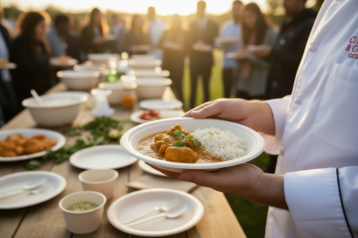 9" Bagasse Round Plate – Eco-Friendly & Compostable